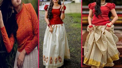 Pattu Pavadai Blouse Design For Teenage Girls 2021 Pattupavadai Combination Design For Teenage