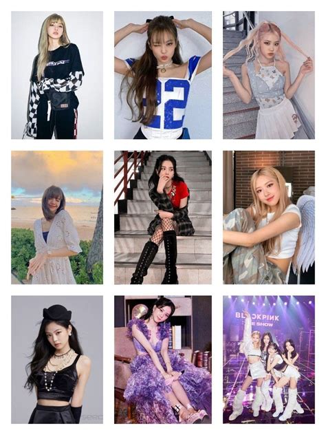 Blackpink Printable Photocards Hd Ot4 2022 Ünlüler Black Pink