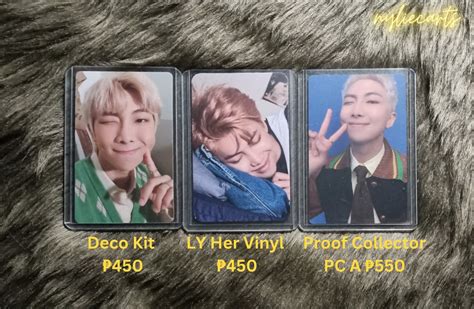 Bts Namjoon Pc Deco Kit Ly Her Vinyl Proof Collector Anecdote A Rpc