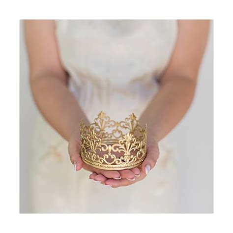 Gold Crown Cake Topper Vintage Crown Small Gold Wedding Cake Top