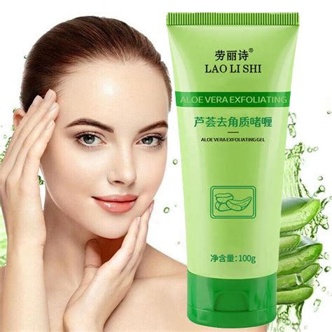 Cocequc Aloe Vera Exfoliating Gel Exfoliates Blackheads And Deeply Cleanses The Face W7n3