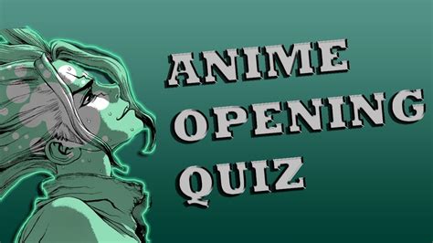 GUESS ANIME OPENING QUIZ Very Easy YouTube