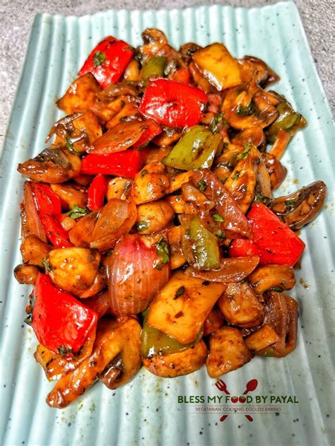 Garlic Mushroom Pepper Fry Recipe