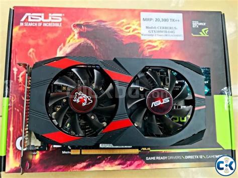 Venta Gtx 1050 Ti Asus Cerberus Oc En Stock