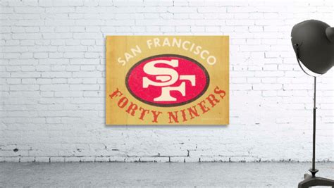 1972 San Francisco Forty Niners Art By Row One Brand Wall Art