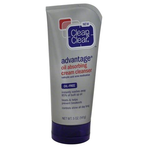 Clean And Clear Advantage Oil Absorbing Cream Cleanser Shop Facial Cleansers And Scrubs At H E B