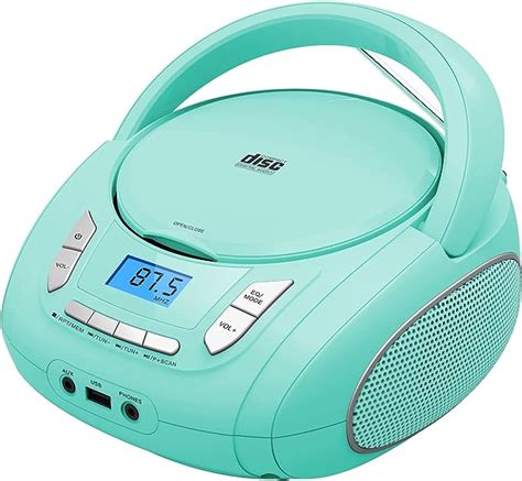 Portable Cd Player Boombox With Bluetooth Fm Radio Usb Mp3 Playback3