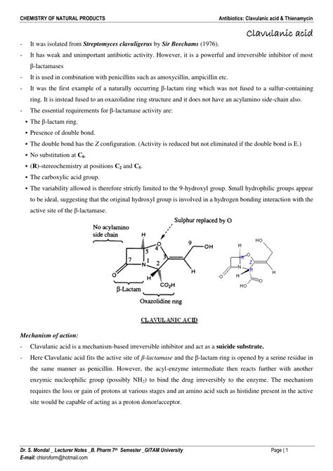 (PDF) Clavulanic acid