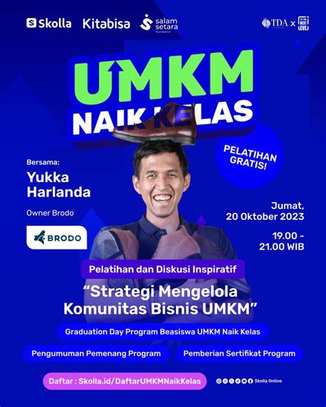 Program Beasiswa UMKM Naik Kelas Sukses Digelar Skolla Kolaborasi