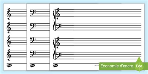 Partitions de musique vierges à imprimer teacher made