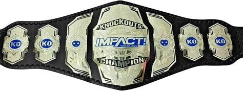 Amazon Impact Knockouts Championship Belt Brass Metal Plated Adult