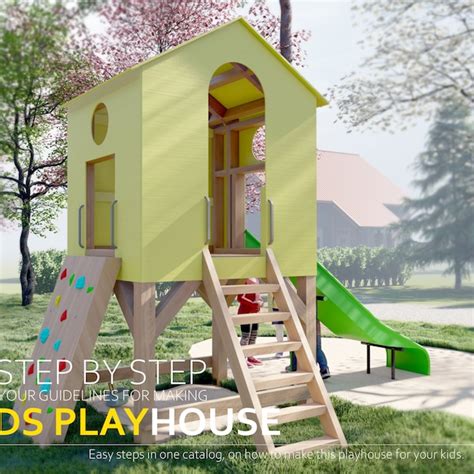 Outdoor Playhouse Plans - Etsy