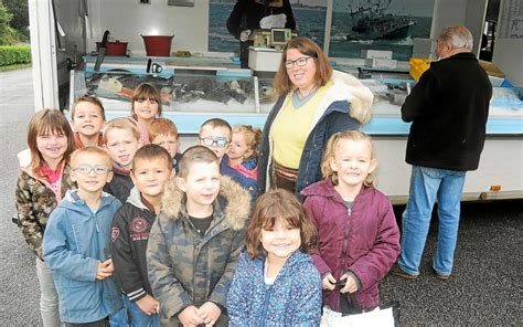 Des élèves de lécole Jean Guéhenno de Gourin en visite chez un