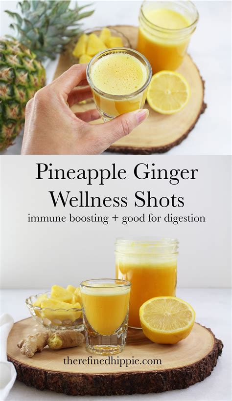 Simple And Quick Pineapple Ginger Wellness Shot Recipe To Boost Immune