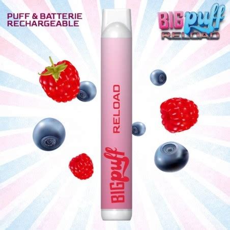 Kit Pod Rechargeable Myrtille Framboise Big Puff Reload