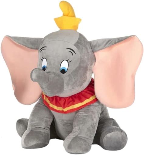 Peluche Disney Dumbo 80 Cm Pupazzo Gigante Per Bambini Grigio