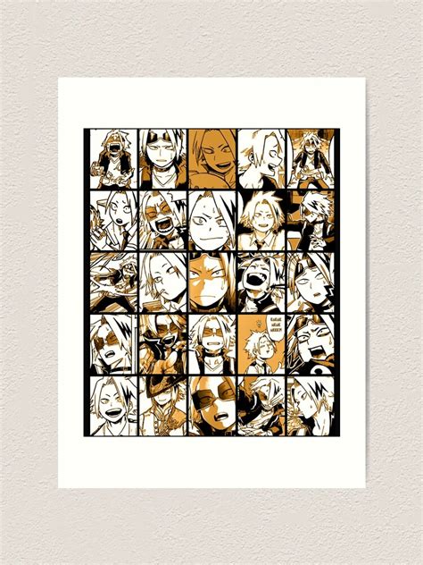 Bnha Kaminari Denki Collage Classic Art Print For Sale By