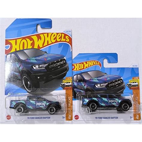 Hot Wheels 19 Ford Ranger Raptor HKS Case G H 2024 Long Short Card Shopee Malaysia