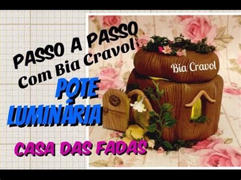 Pote Luminária de Biscuit Passo a Passo Bia Cravol DIY YouTube