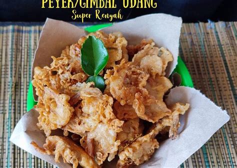 Resep Peyek Gimbal Udang Super Renyah Oleh Bunda TitanQue Cookpad