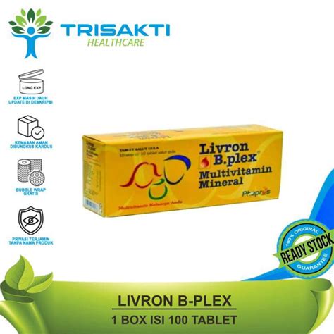 Jual LIVRON B PLEX Multivitamin 1 Box Isi 100 Tablet Di Seller Trisakti