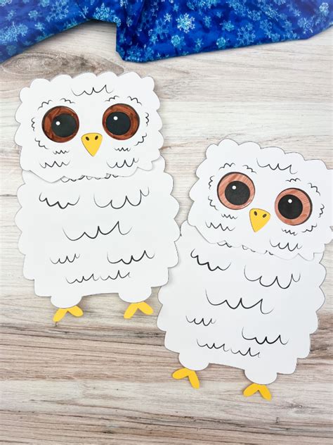 Owl Babies Puppet Craft For Kids [Free Template]