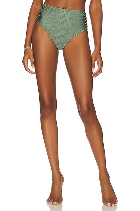 Shani Shemer Alice Bikini Bottom In Olive Green REVOLVE