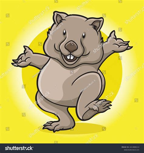 Cartoon Wombat