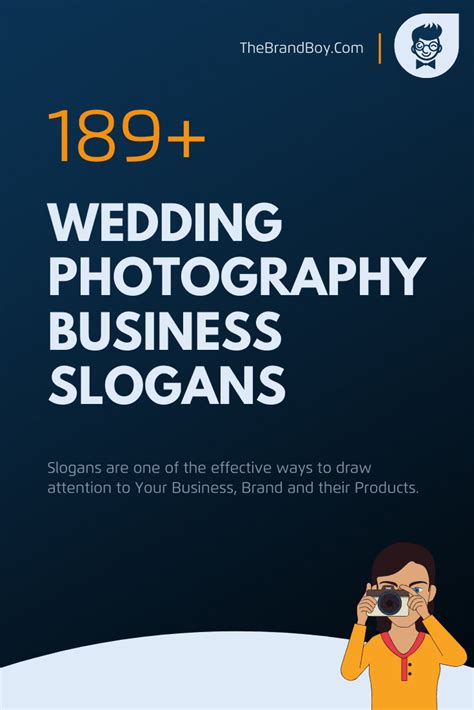 755 Unforgettable Wedding Photography Slogans And Taglines Generator