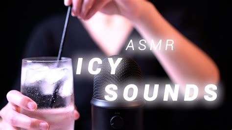 Asmr Ice Sounds Liquid And Water Sounds Ice Cubes Crushed Ice