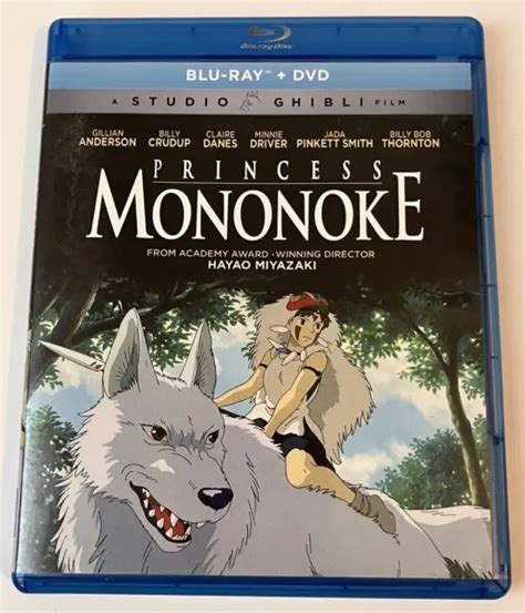 Studio Ghibli Princess Mononoke Disc Blu Ray Dvd Set Anime Hayao