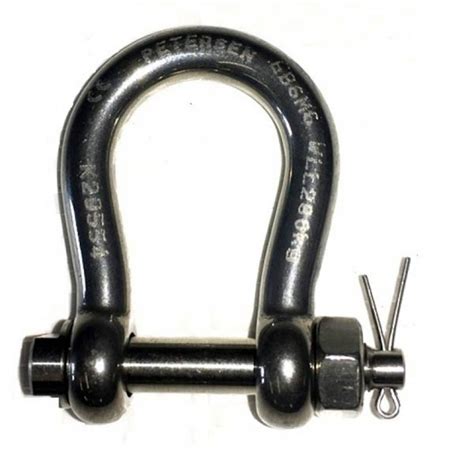 Stainless Steel Lifting Shackles Bow With Safety Bolt Lifting Gear