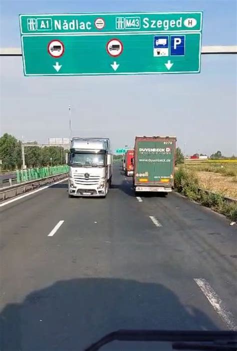 Un TIR a circulat pe contrasens pe autostrada A1 în apropiere de PTF