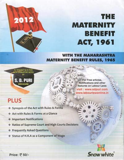 Maternity Benefit Act List Of Books In Market Maternity Leave