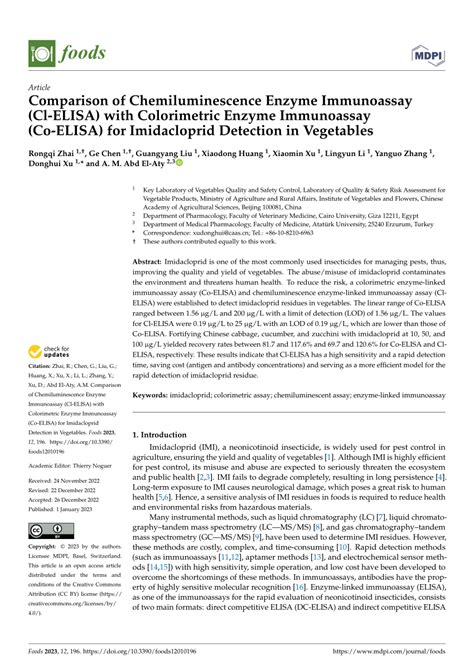 PDF Comparison Of Chemiluminescence Enzyme Immunoassay Cl ELISA