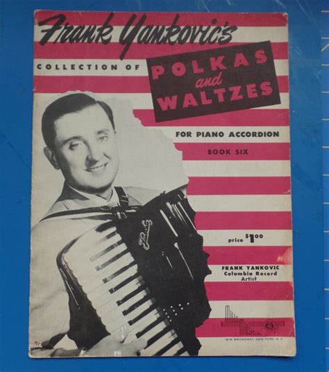 Frank Yankovics Polkas And Waltzes Piano Accordion Book 6 Revised