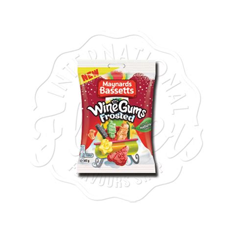 Maynards Wine Gums Frosted 165g Flavers International Flavours Shop