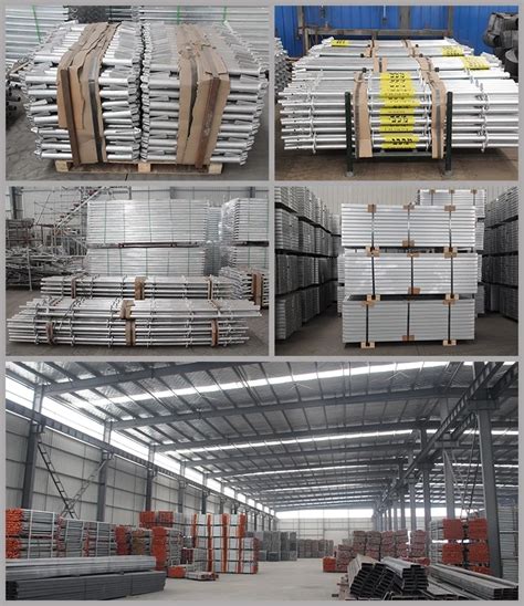 Galvanized Painted Ladder H Frame Walk Through Scaffolding Frame For