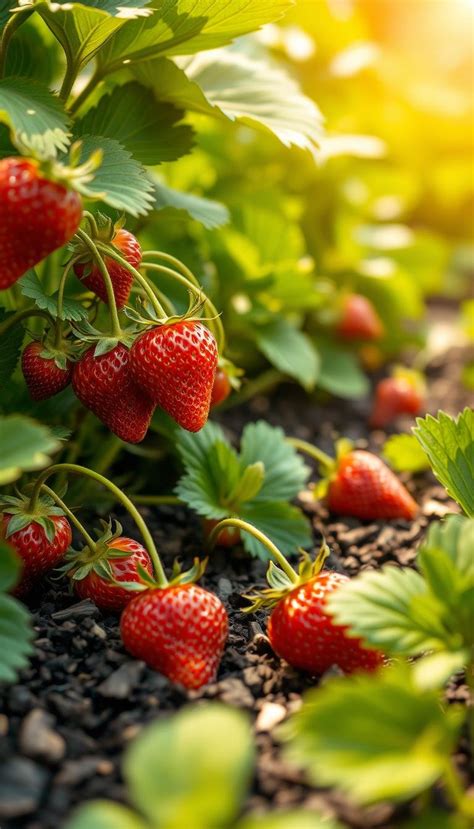 fertilizing  strawberry garden organically compost  manure
