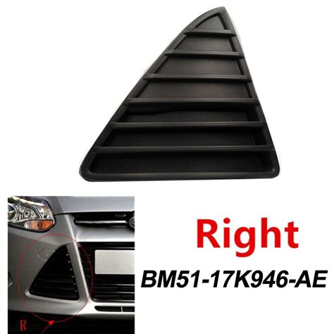 ABS Plastic Front Lower Bumper Triangle Grill Cover For Ford Focus