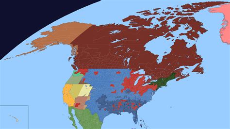 Map of the First Phase of the American Civil War - December 1936 : Kaiserreich