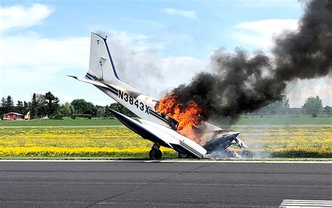 Take-off, quick emergency landing preceded fire that destroyed plane at Rice Lake airport | Free ...