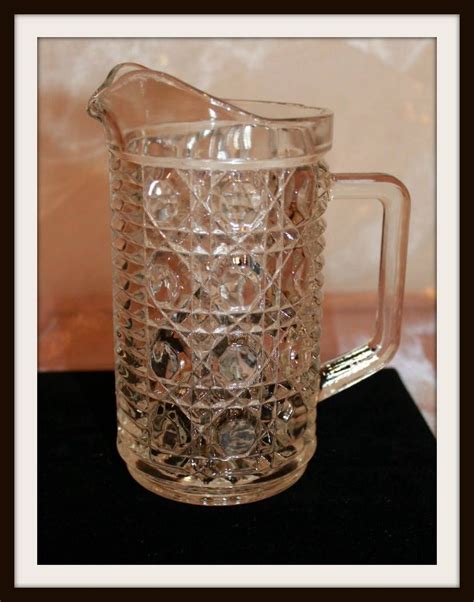 Vintage Windsor Glass Pitcher By The Federal Glass Company Etsy Glass Company Glass