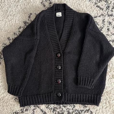 Babaa Sweaters Babaa Cardigan 45 Rare Limited Soldout Black 45 Wool