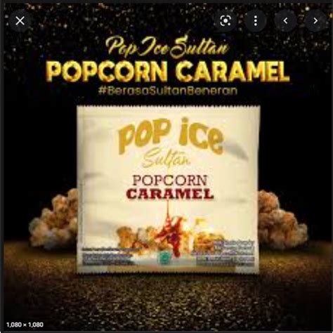 Jual Pop Ice Sultan Popcorn Caramel Italian Cioccolato Sachet 25gr