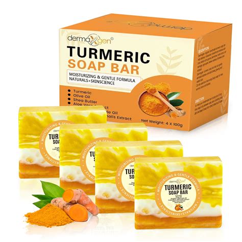 Organic Turmeric Soap Bar Pure Natural Handcrafted Skincare Face