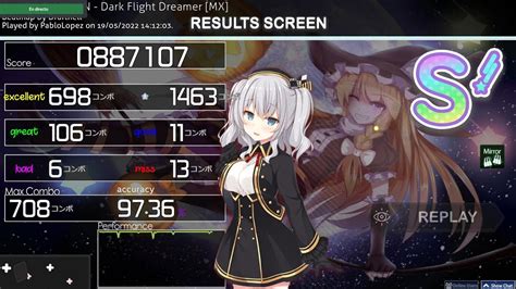 Osu Mania Dark Flight Dreamer Youtube