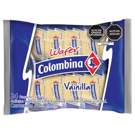 Mini Wafer Colombina Vainilla X Und Mundo Dulce Golosinas