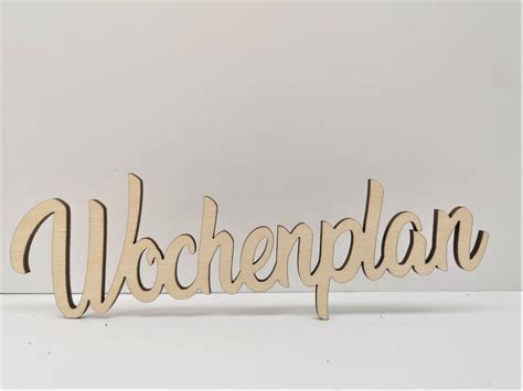 Mk Schoenes De Schriftzug Wochenplan Aus Holz