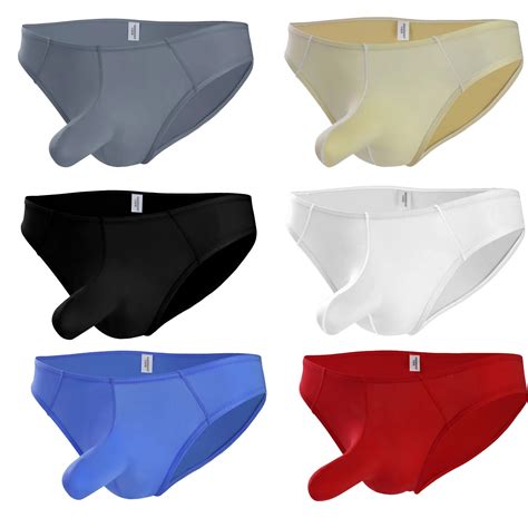 Mens Underwear Low Waisted Ultra Thin Ice Silk Translucent Elephant Nose Panties Sexy Mens